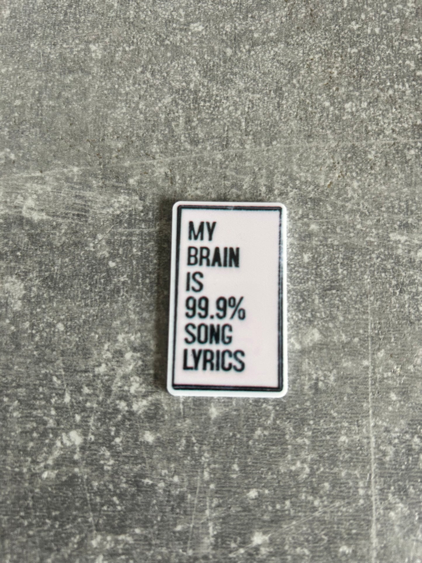 My Brain Is 99.9% Song Lyrics needle minder