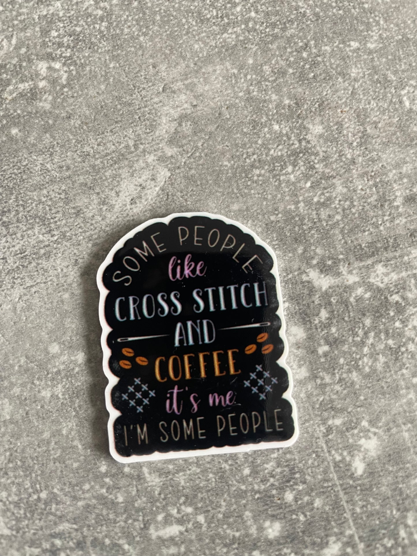 Some People Like Cross Stitch And Coffee needle minder