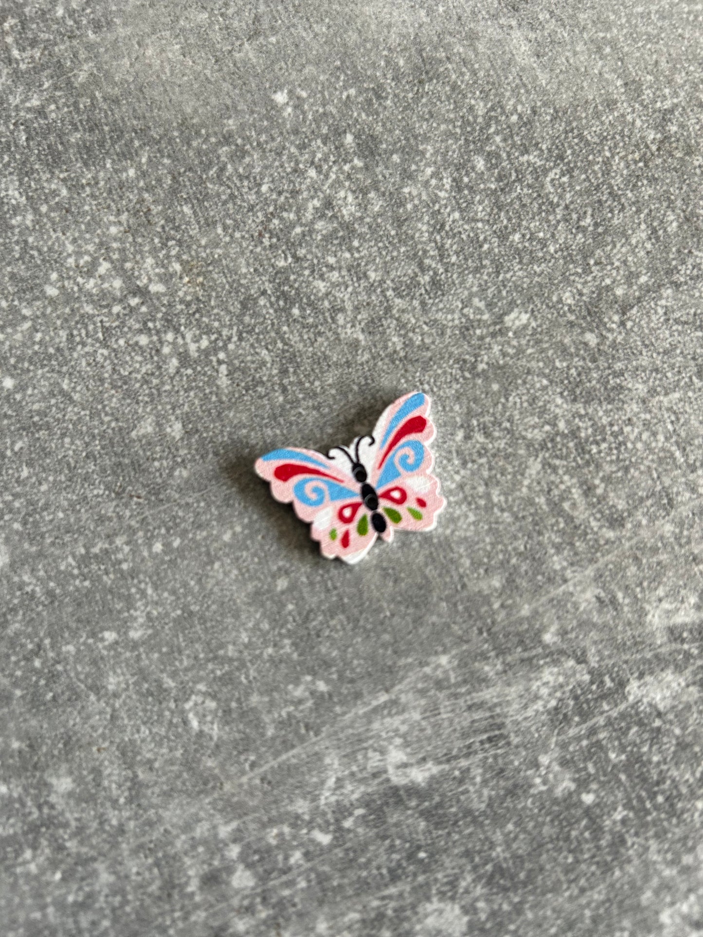 Wooden Butterfly needle minder