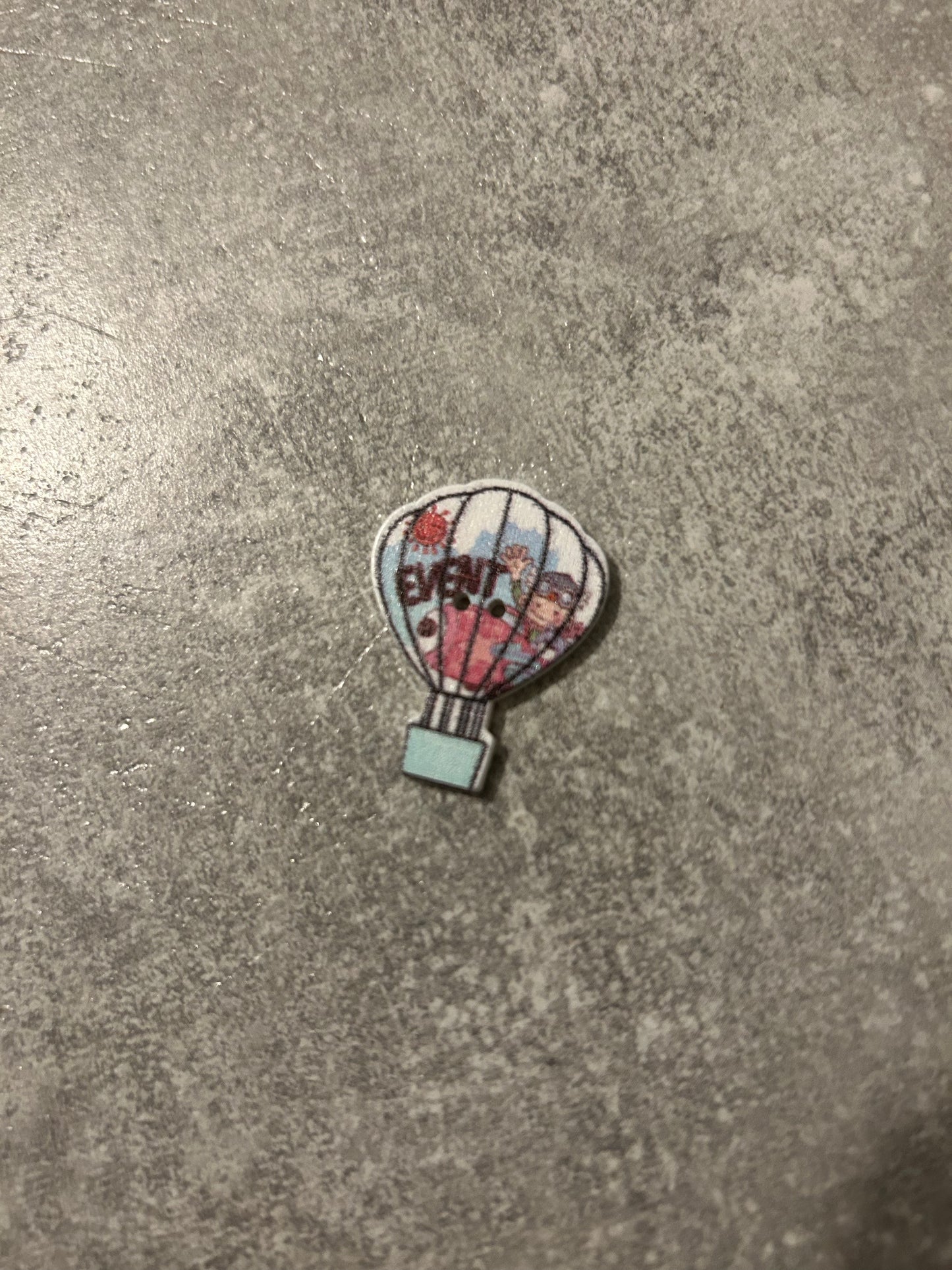 Wooden Hot Air Balloon needle minder