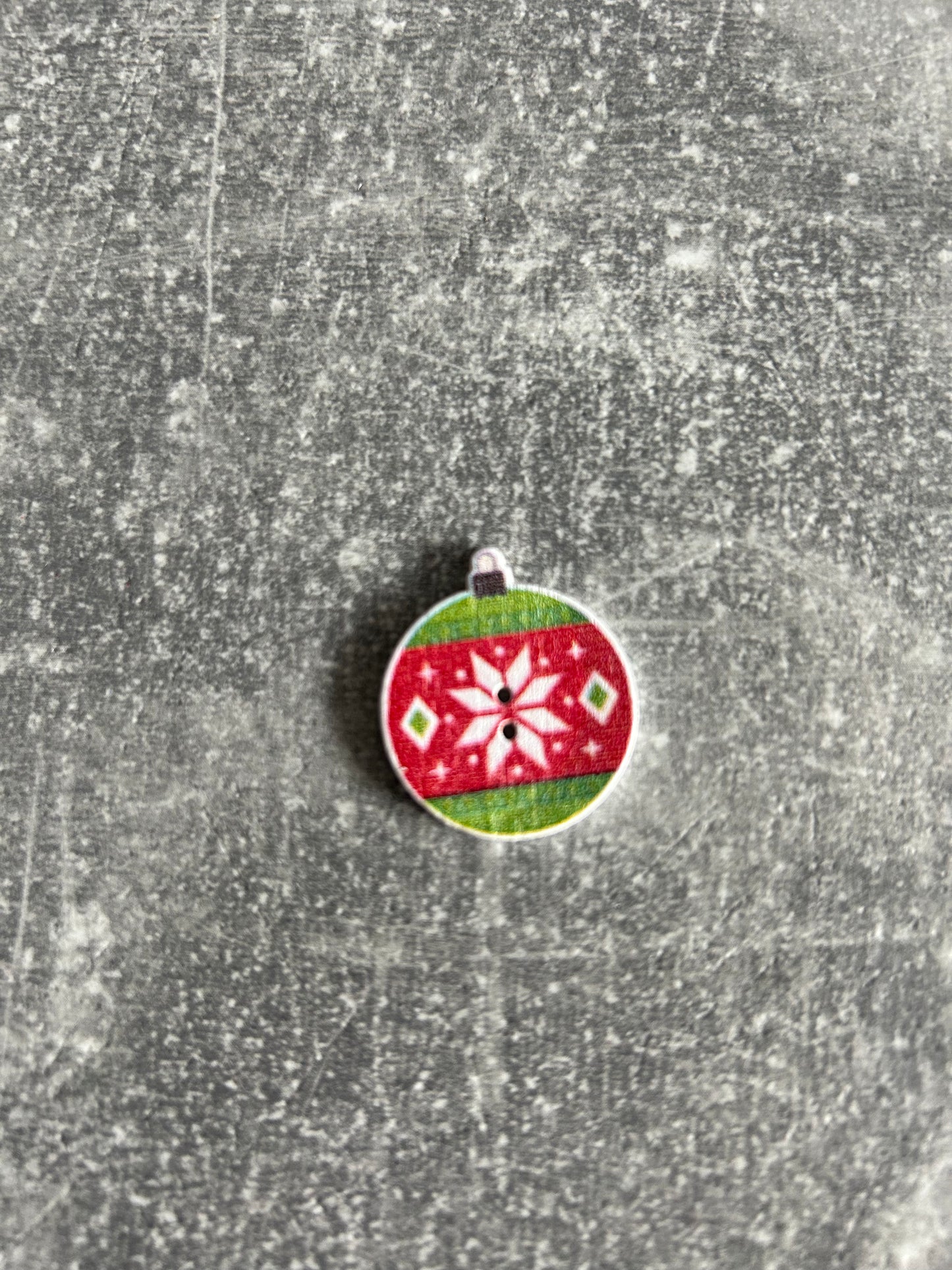 Wooden Christmas Bauble needle minder