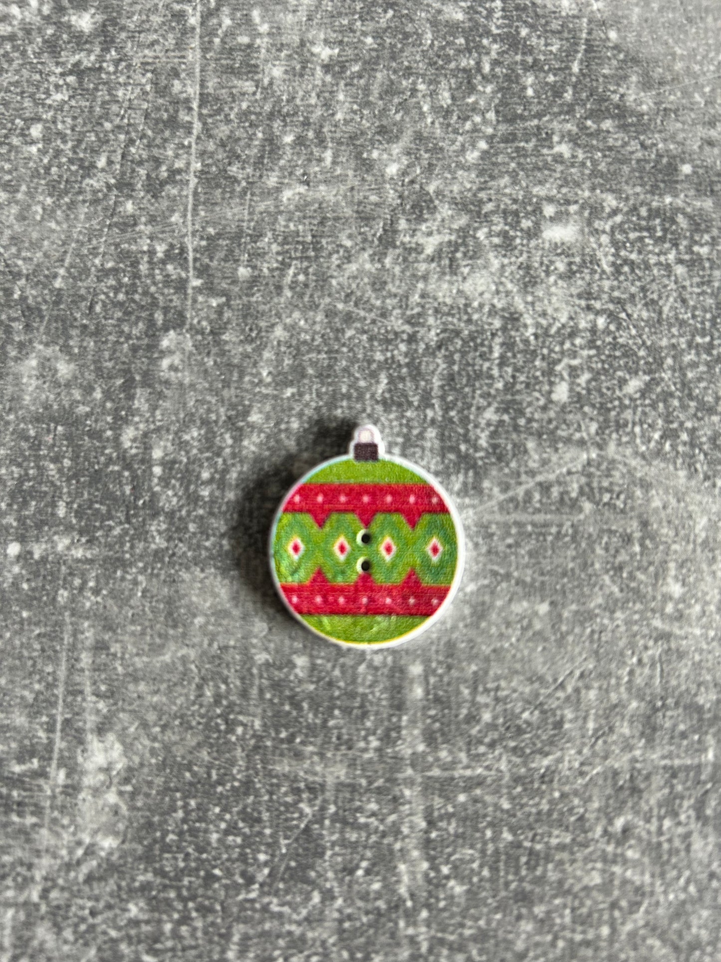 Wooden Christmas Bauble needle minder