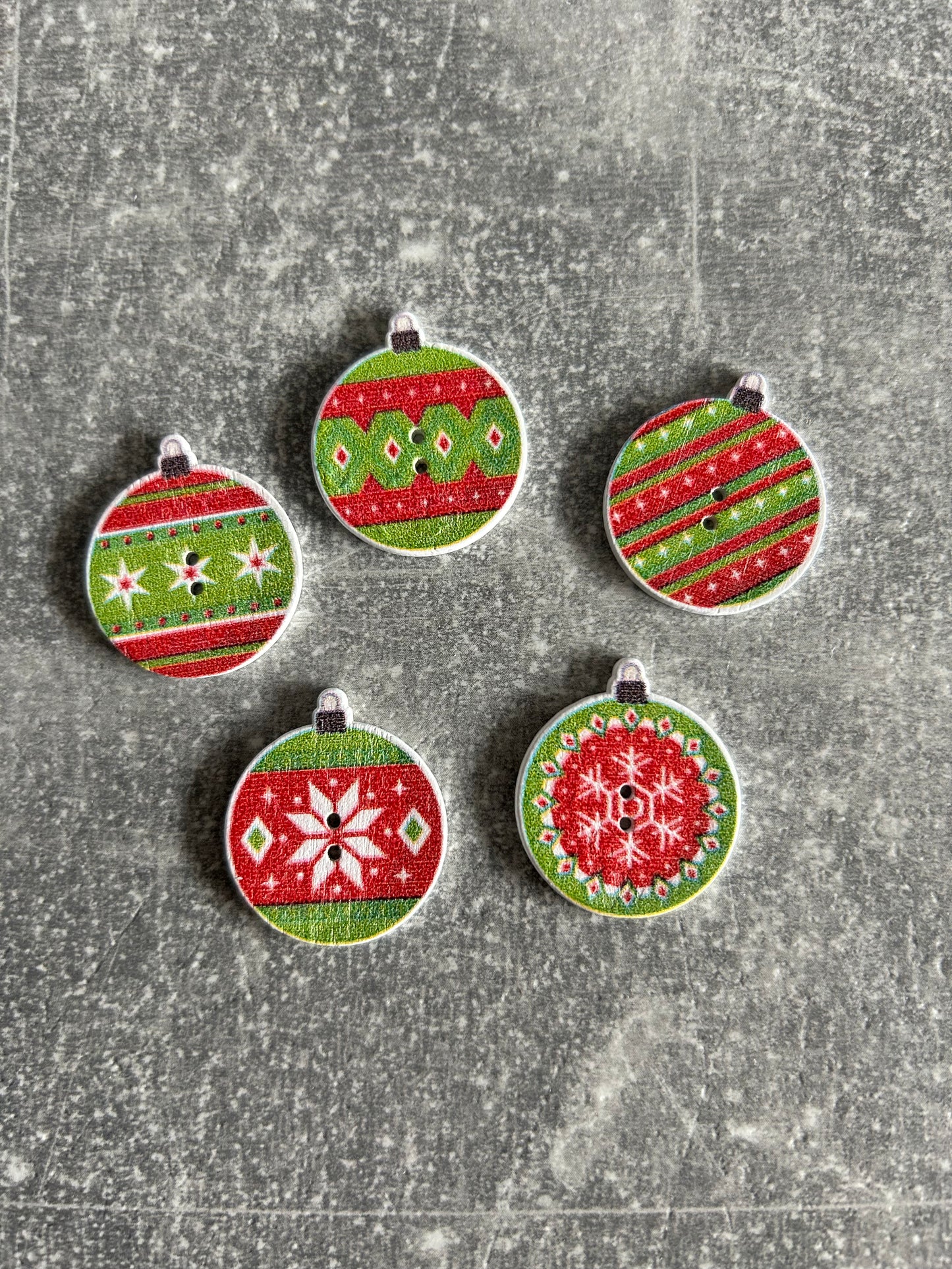 Wooden Christmas Bauble needle minder