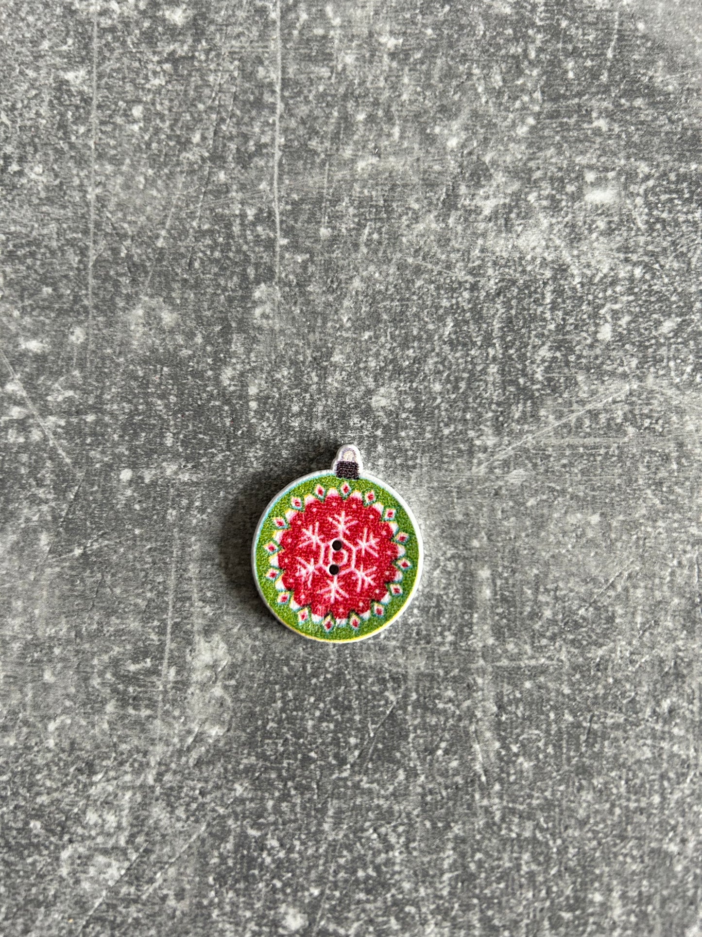 Wooden Christmas Bauble needle minder