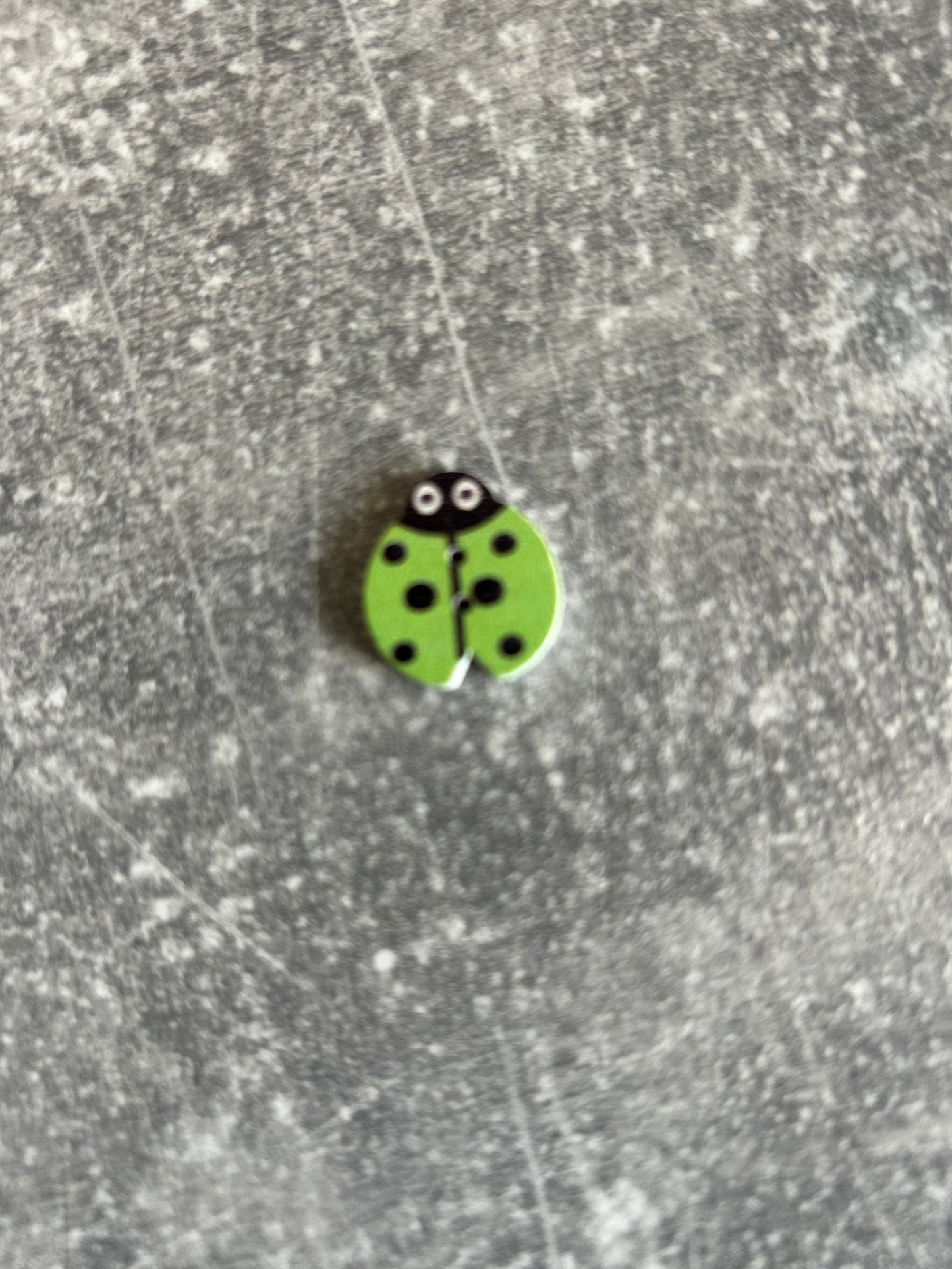 Wooden Ladybird needle minder