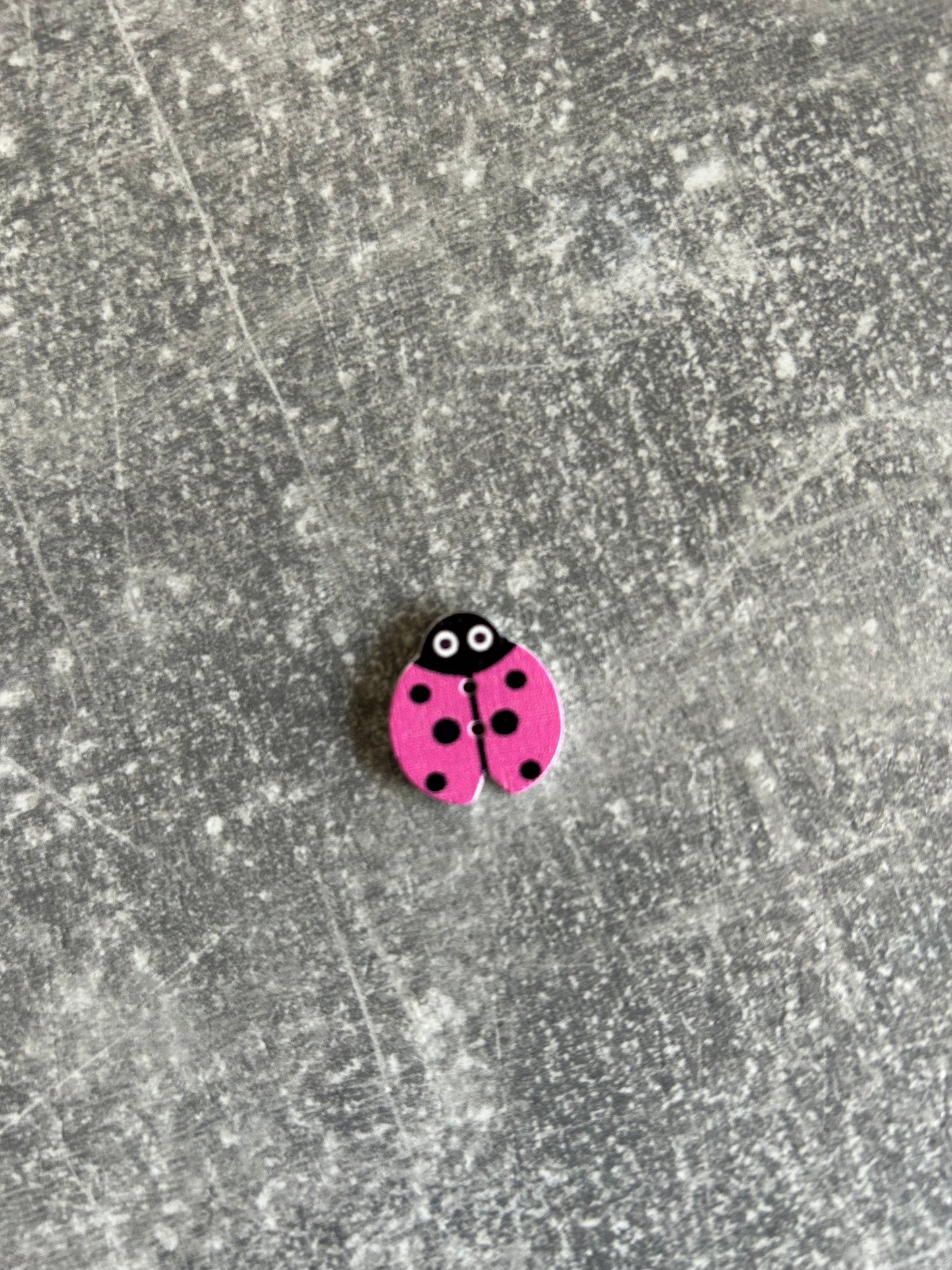 Wooden Ladybird needle minder