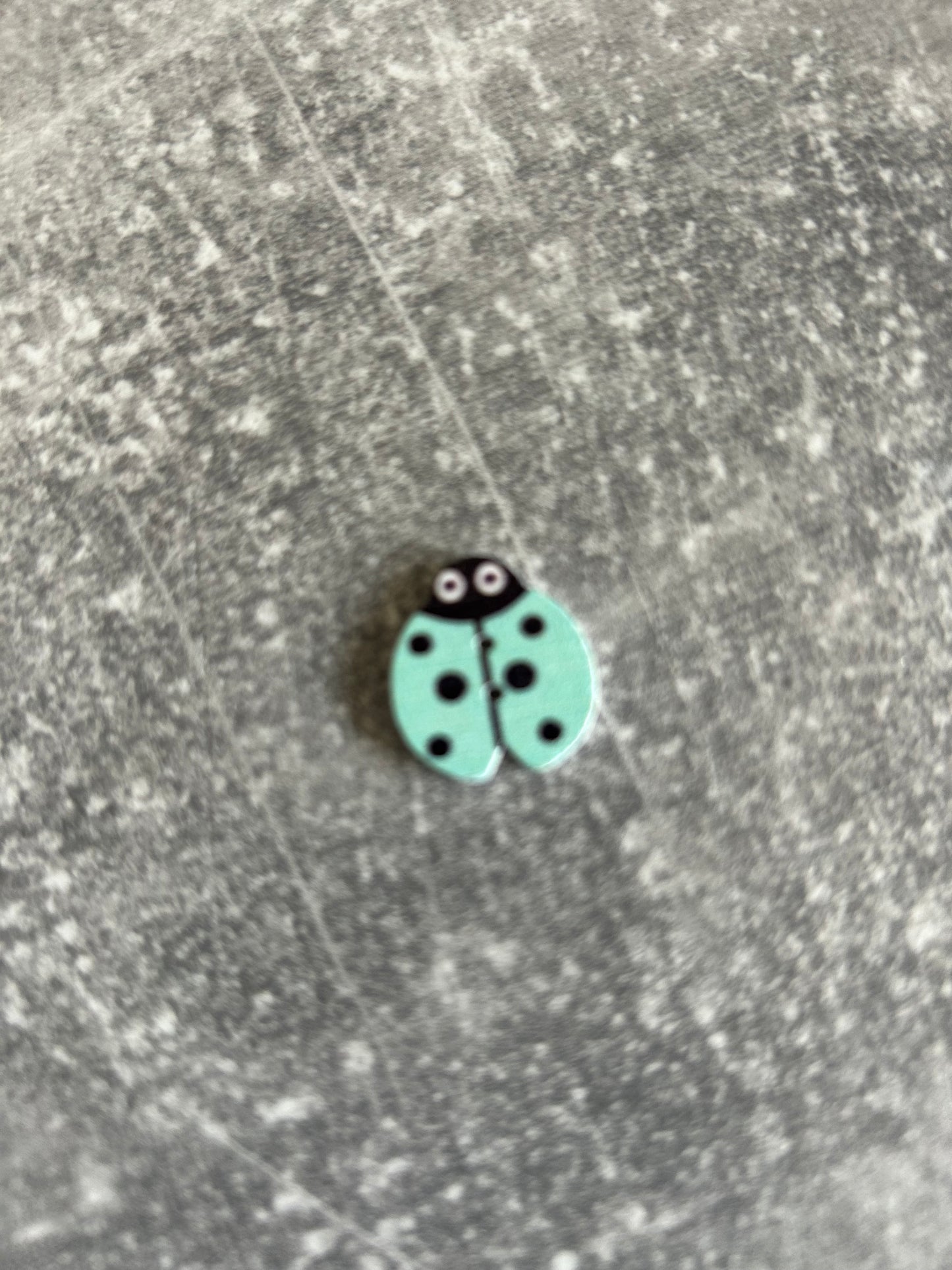 Wooden Ladybird needle minder