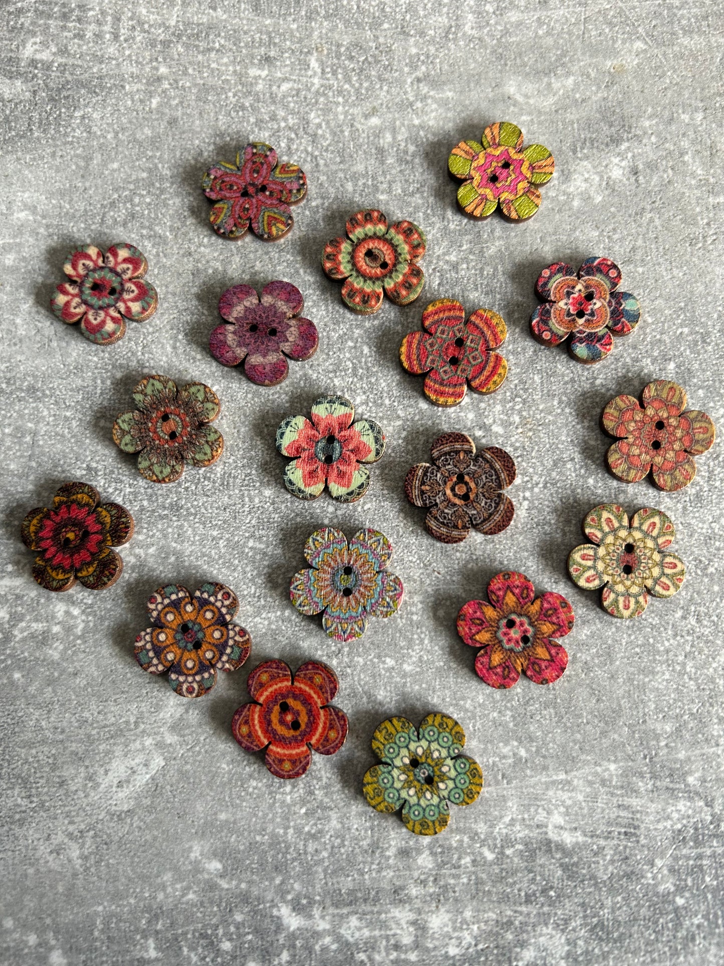 Wooden Flower needle minder