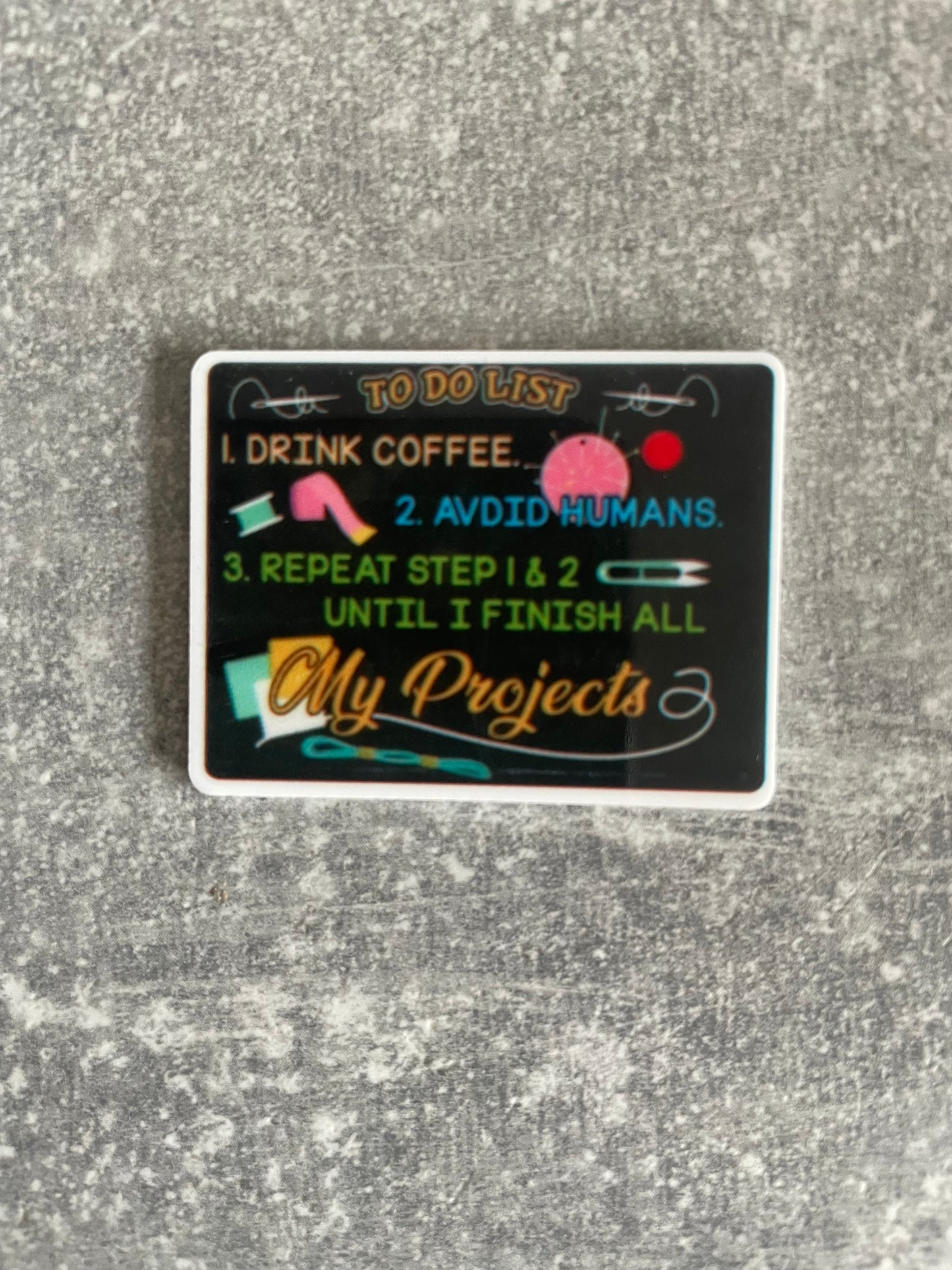 Stitching To Do List needle minder