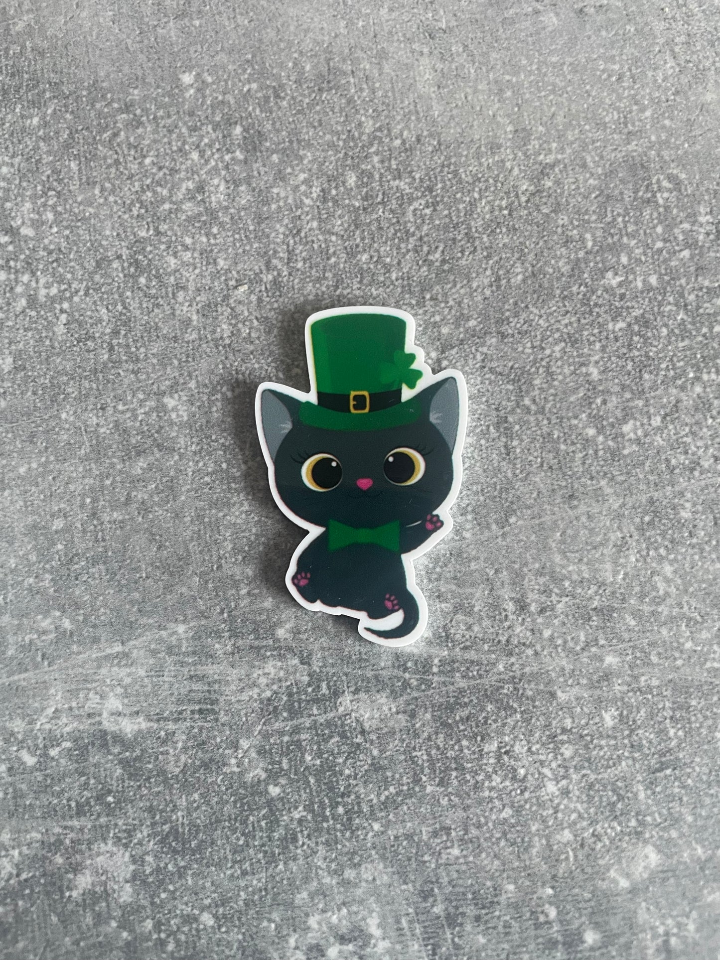 St Patrick’s Day Cat needle minder