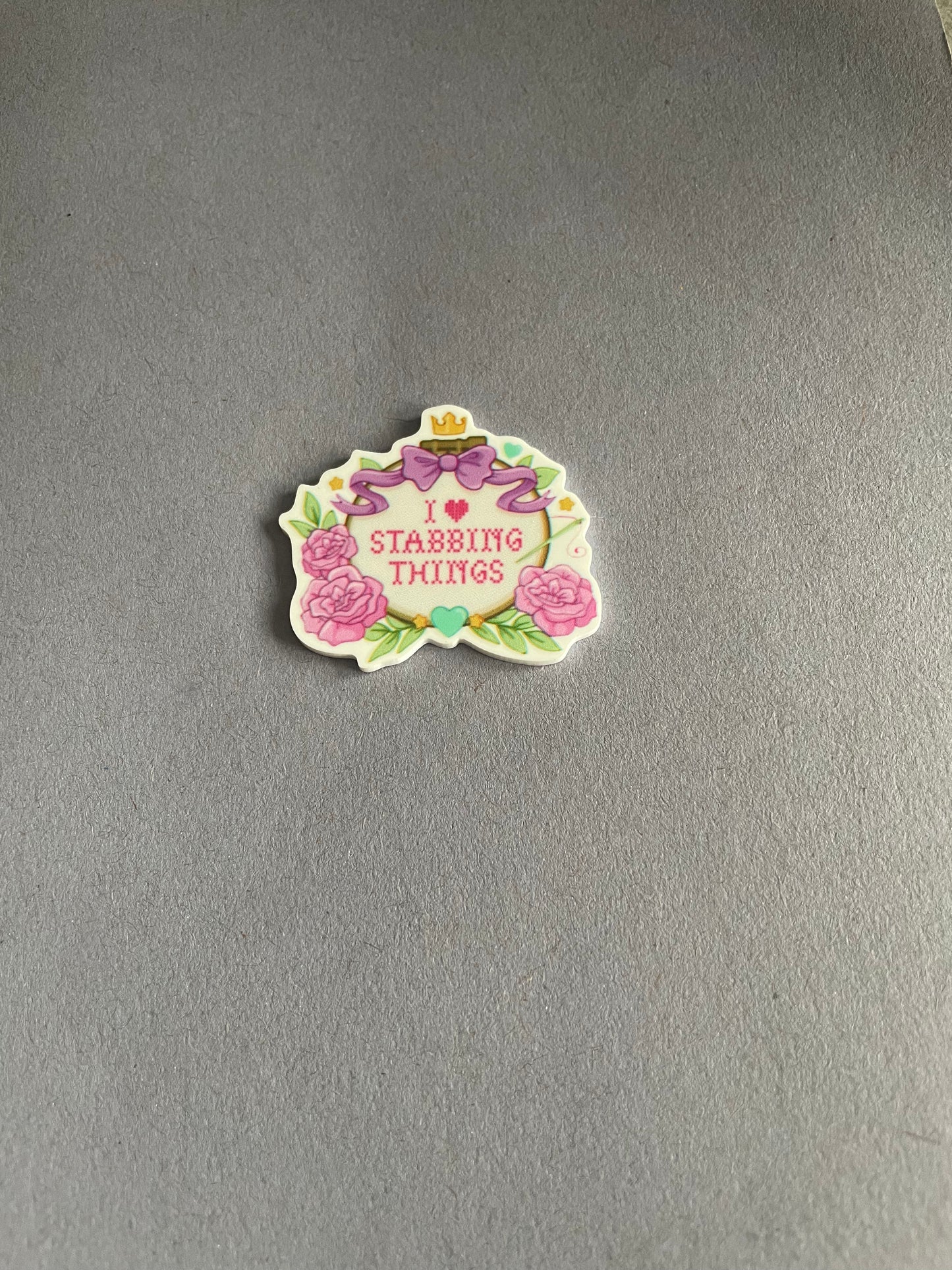 I Heart Stabbing Things needle minder