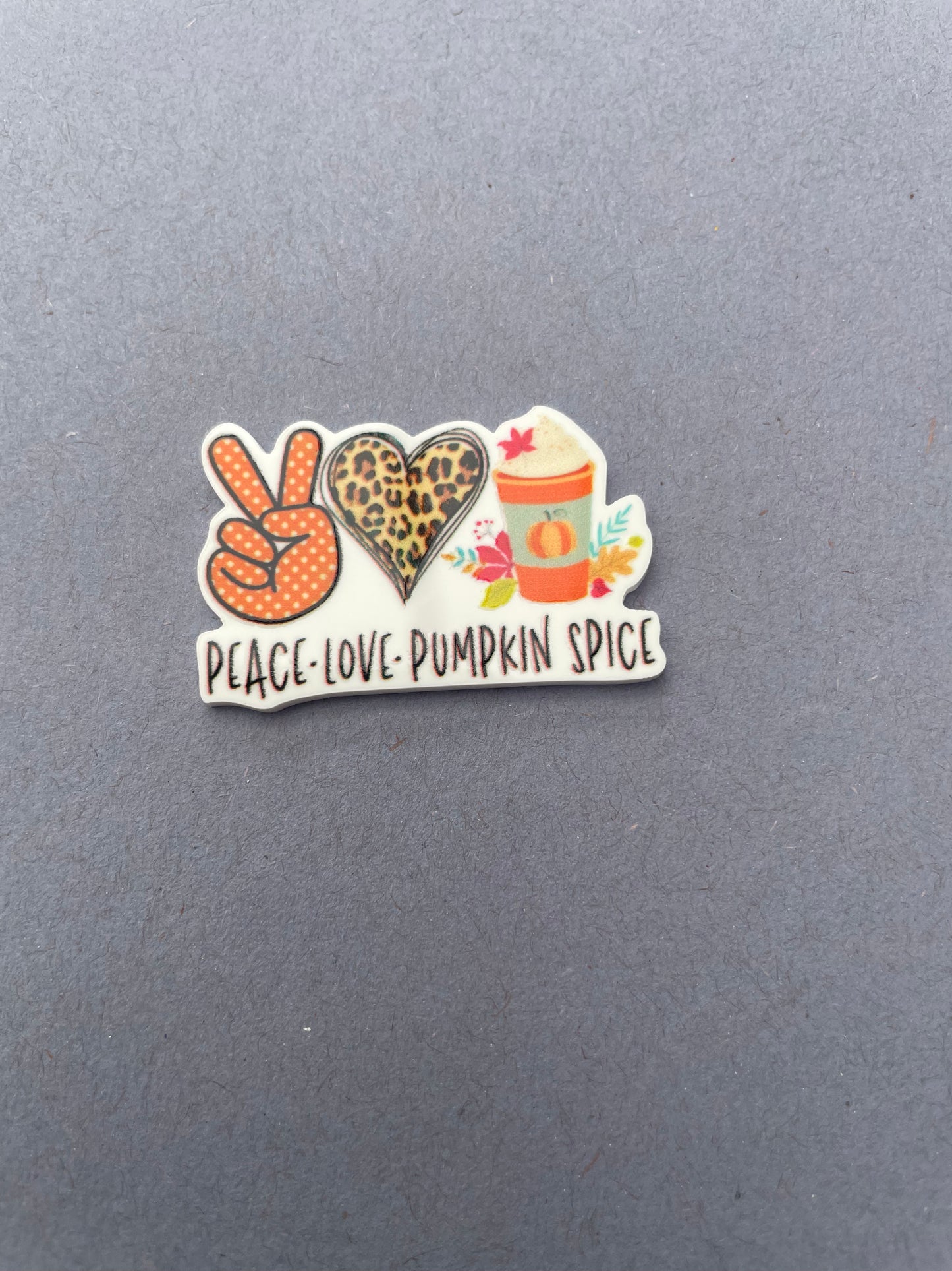 Peace, Love, Pumpkin Spice needle minder