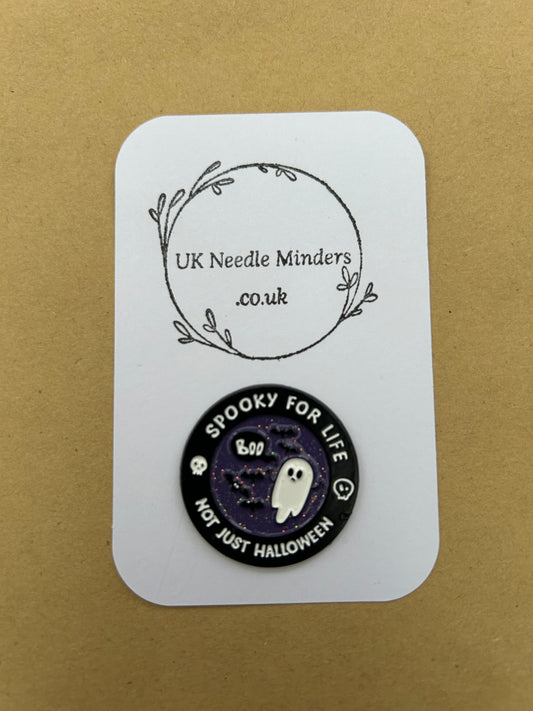 Spooky For Life enamel needle minder