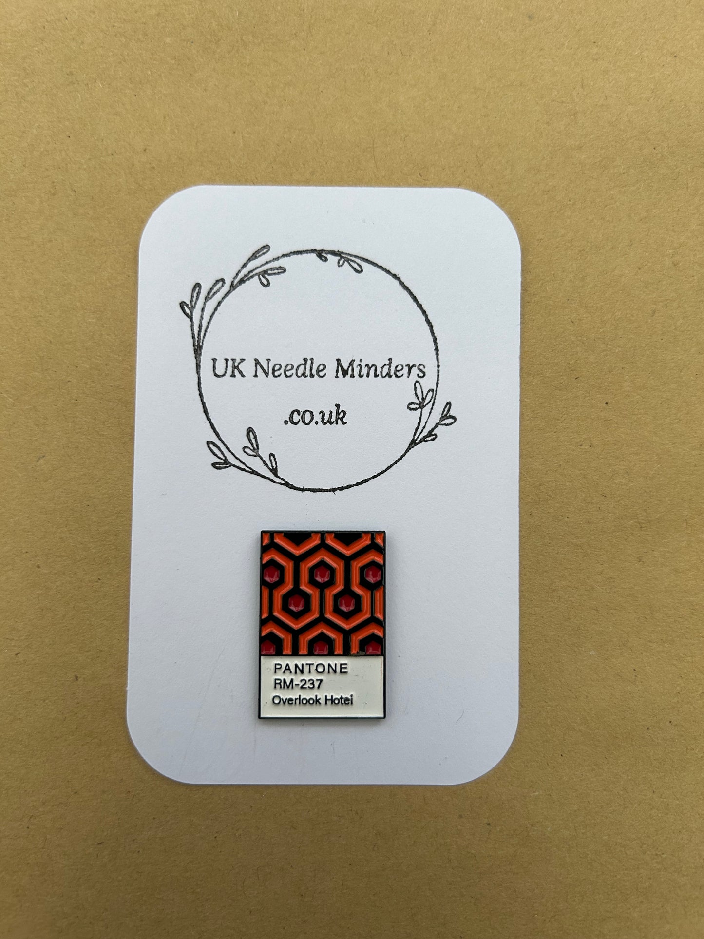Pantone Overlook Hotel Stephen King The Shining enamel needle minder