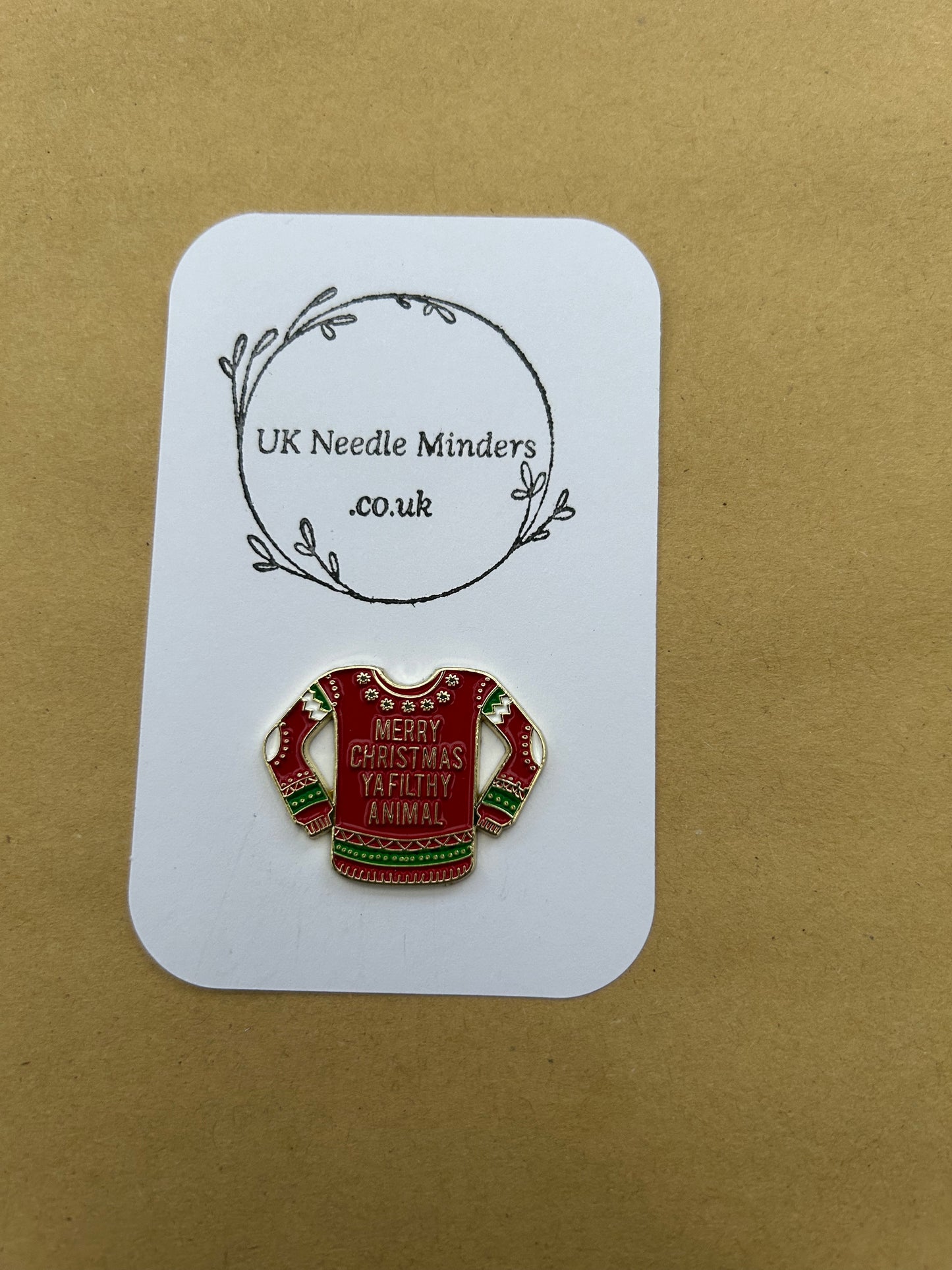 Merry Christmas Ya Filthy Animal Home Alone enamel needle minder