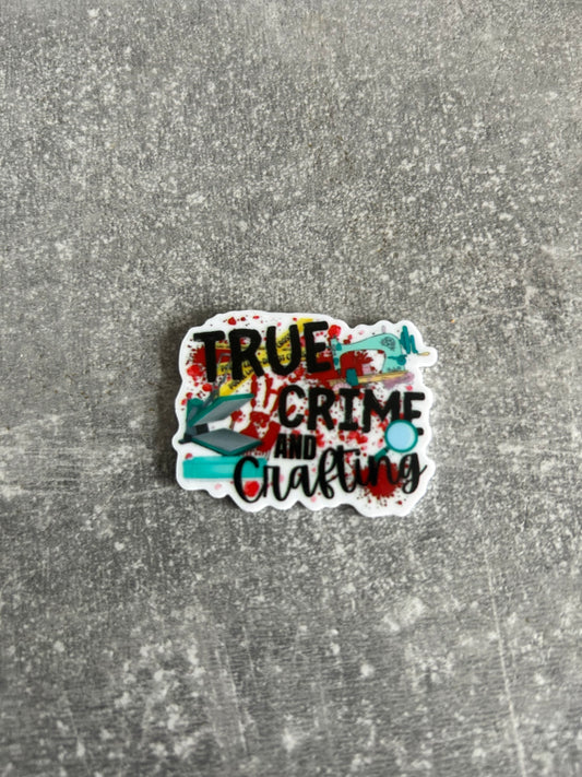 True Crime And Crafting Cross Stitch needle minder