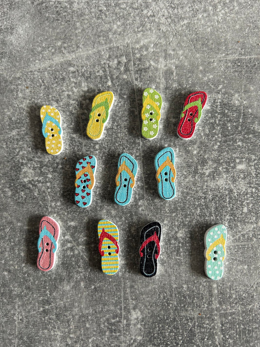 Wooden Summer Flip Flop needle minder