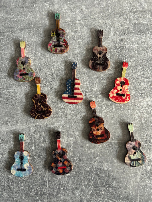 Wooden Guitar needle minder