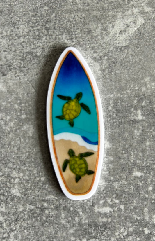 Surfboard needle minder