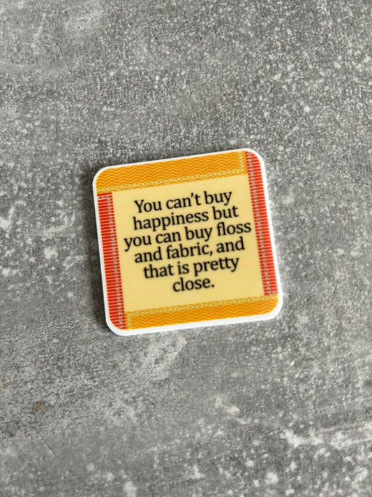 You Can’t Buy Happiness But You Can Buy Floss and Fabric And That Is Pretty Close  needle minder