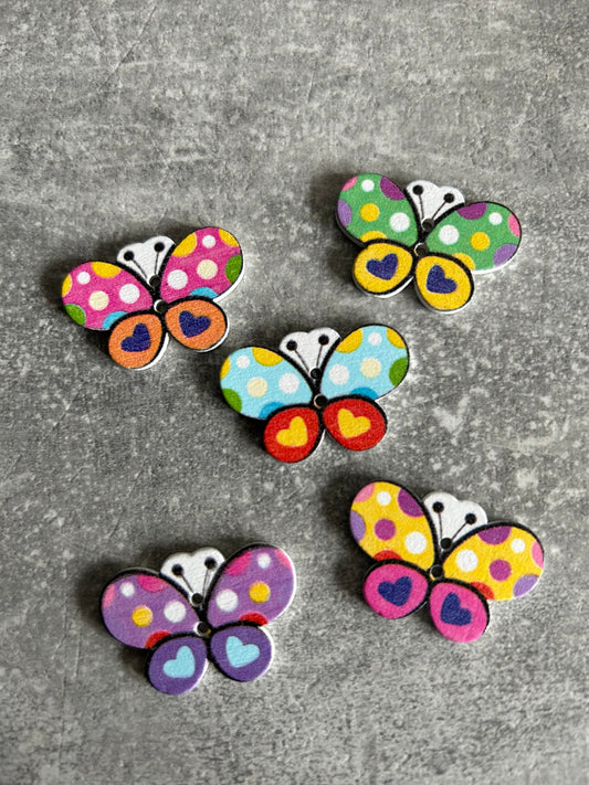 Wooden Butterfly needle minder