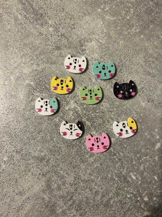 Wooden Cat needle minder