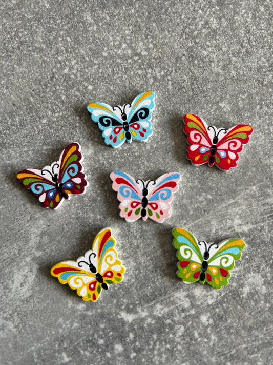 Wooden Butterfly needle minder