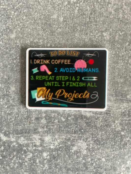 Stitching To Do List needle minder