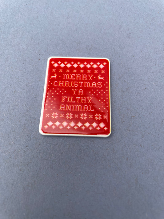 Merry Christmas Ya Filthy Animal Home Alone needle minder