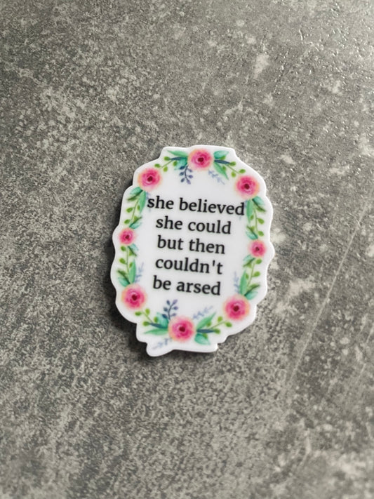 She Believed She Could But Then Couldn’t Be Arsed needle minder