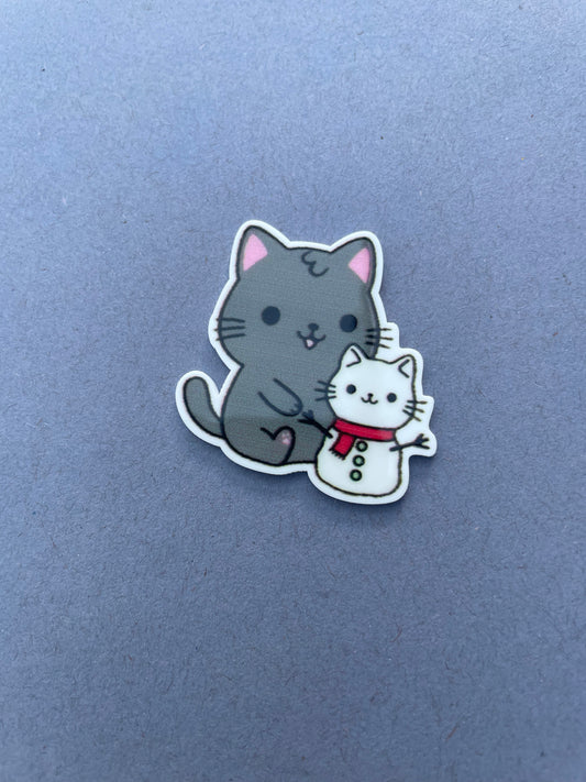 Cat With Snowcat needle minder