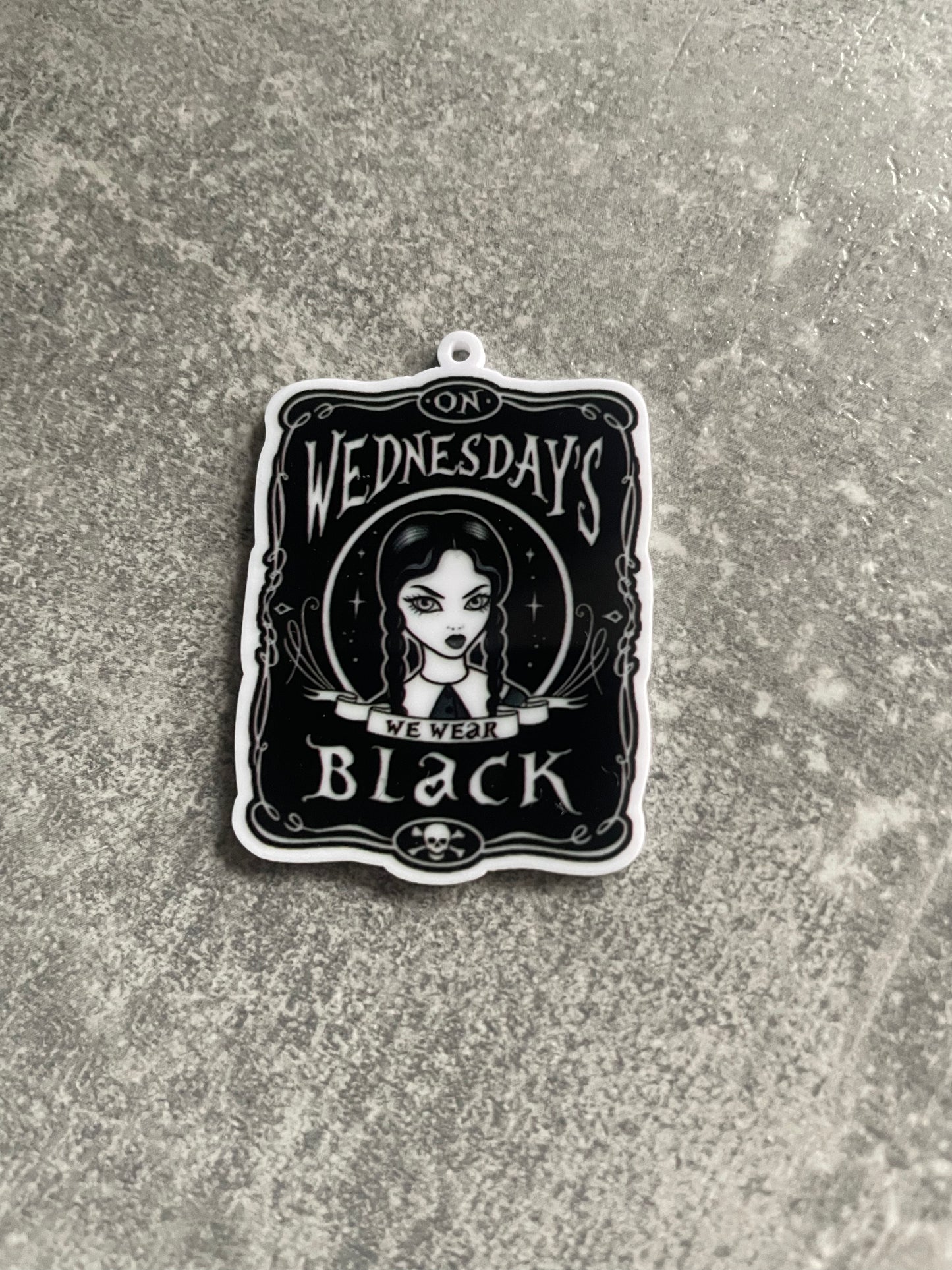 On Wednesdays We Wear Black Wednesday Addams Family needle minder