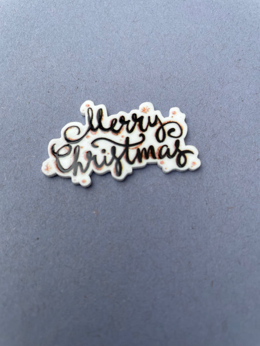 Merry Christmas script needle minder