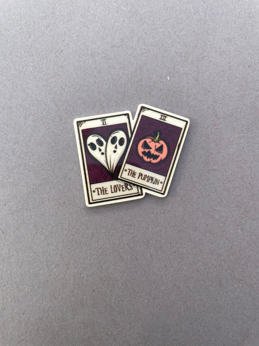 The Pumpkin And The Lovers Tarot Card needle minder