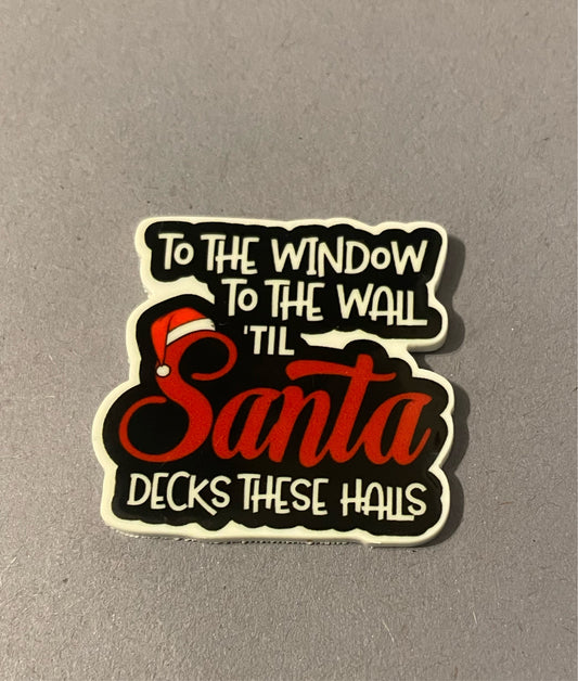 To The Window To The Wall ‘Til Santa Decks These Halls needle minder