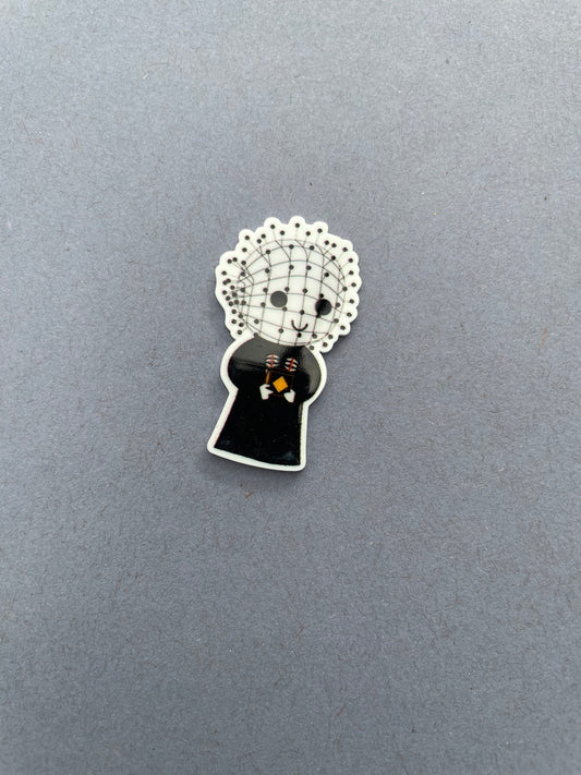 Hellraiser Pin Head cute needle minder