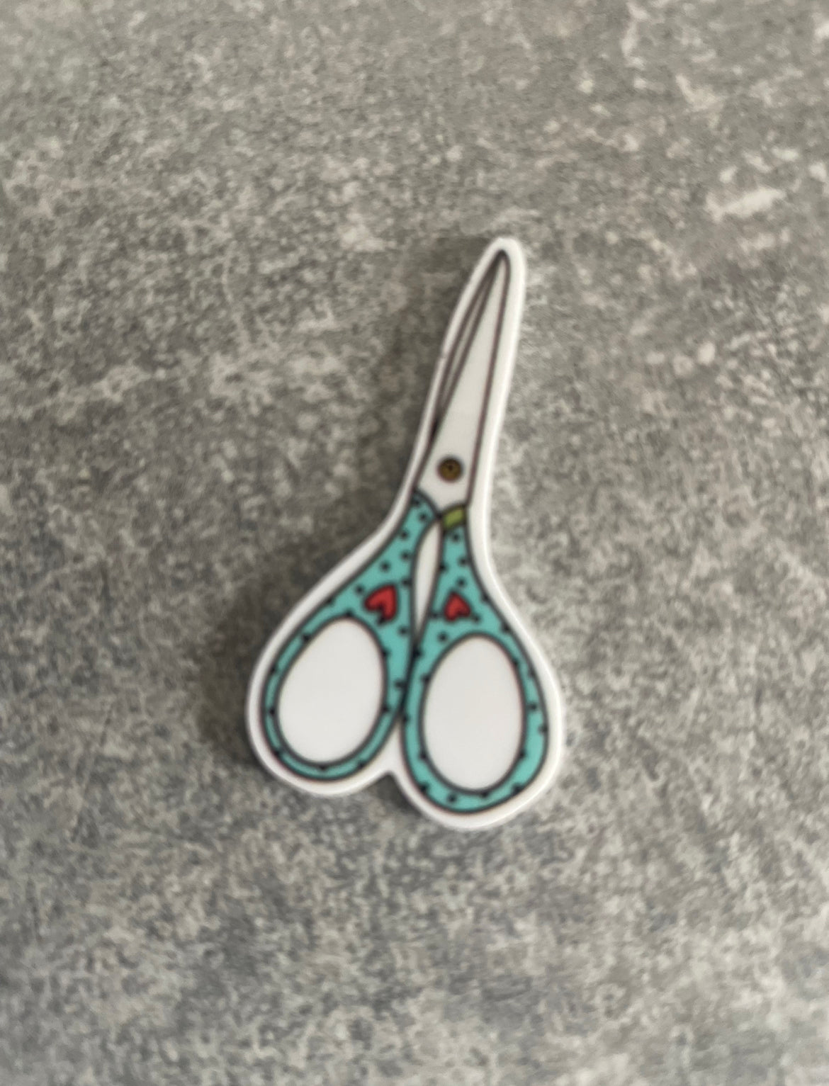 Blue Scissors needle minder