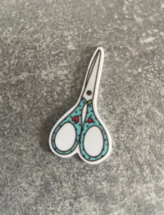Blue Scissors needle minder