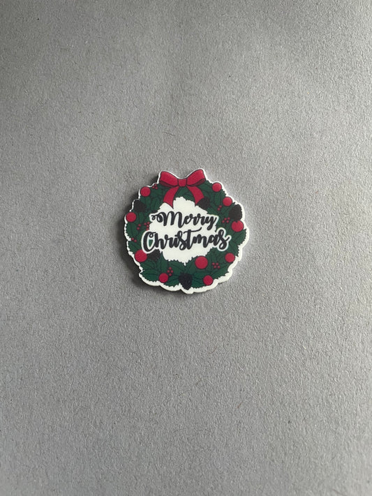 Merry Christmas Wreath needle minder